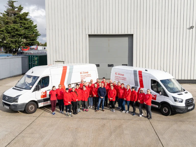 EC Group Warehouse Staff and Vans