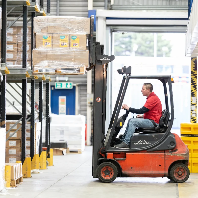 EC Group Forklift at Fulfilment Centre automated and efficient warehouse options