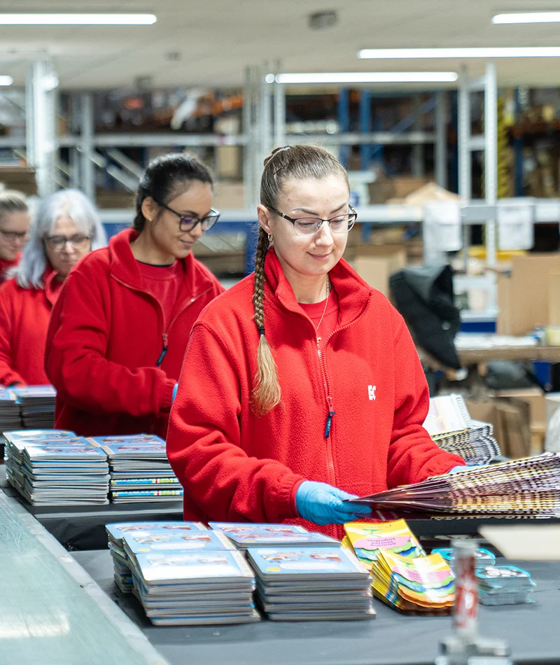 EC Group Fulfilment employee packaging for charity industry