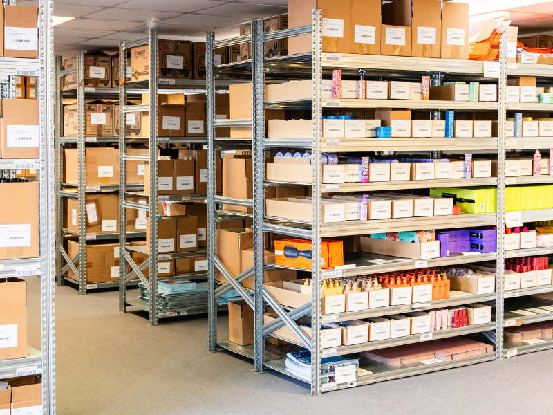 A collection of goods in EC Group's Essex Warehouse